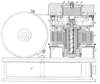 One of Tesla's high-frequency power supplies for use with fluorescent and single-terminal lamps.
