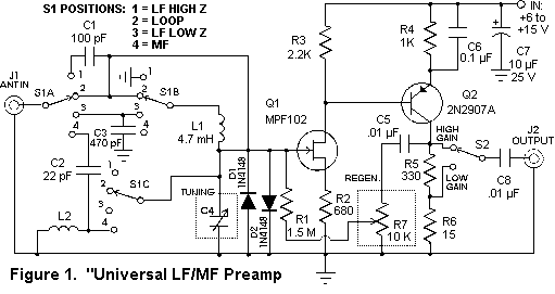 PREAMP SCHEMATIC DIAGRAM